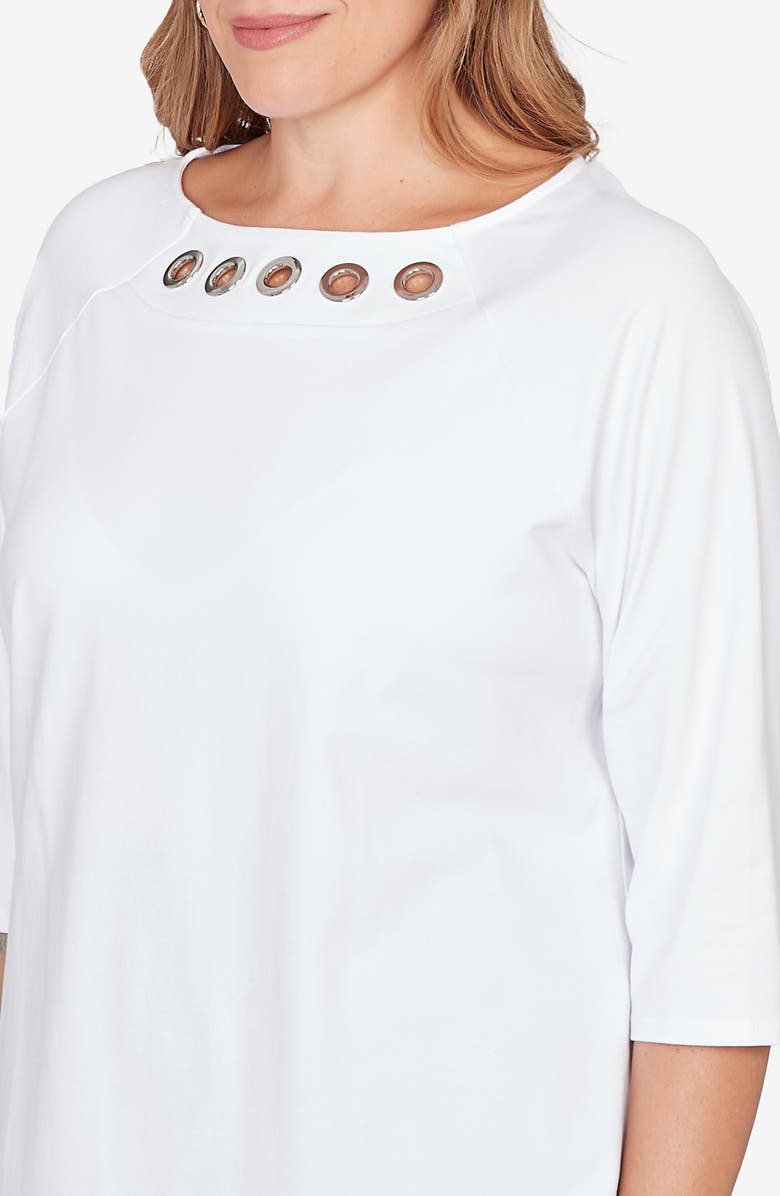 RUBY RD Grommet Top, Alternate, color, White