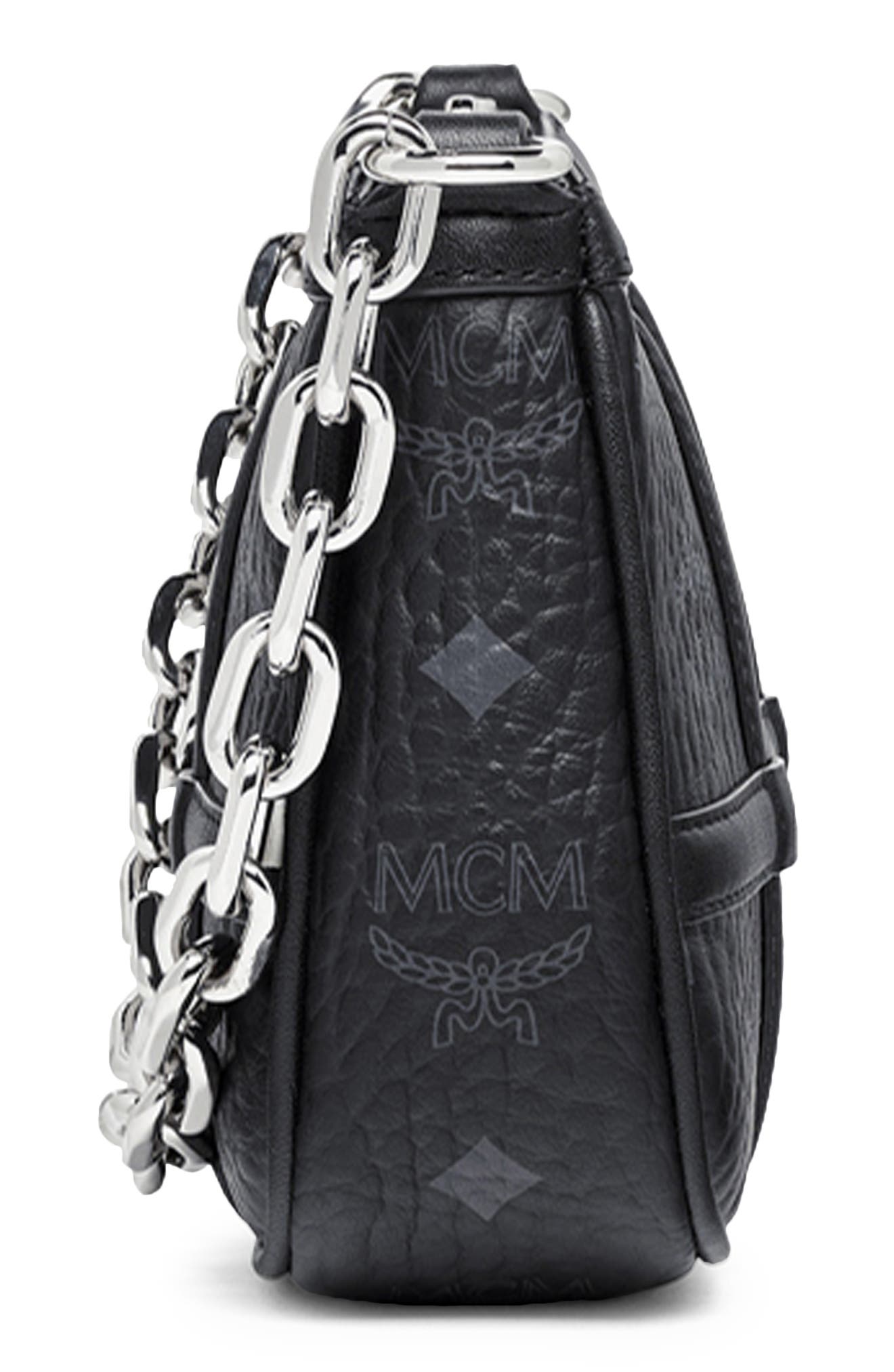 MCM Mini Delmy Visetos Shoulder Bag, Alternate, color, 