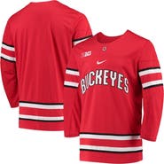 Nike Men's Nike Scarlet Ohio State Buckeyes Replica Team Hockey Jersey