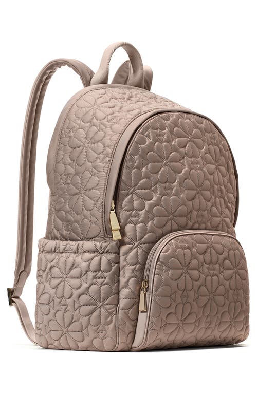 Kate Spade New York Large Tilly Quilted Backpack In Gray