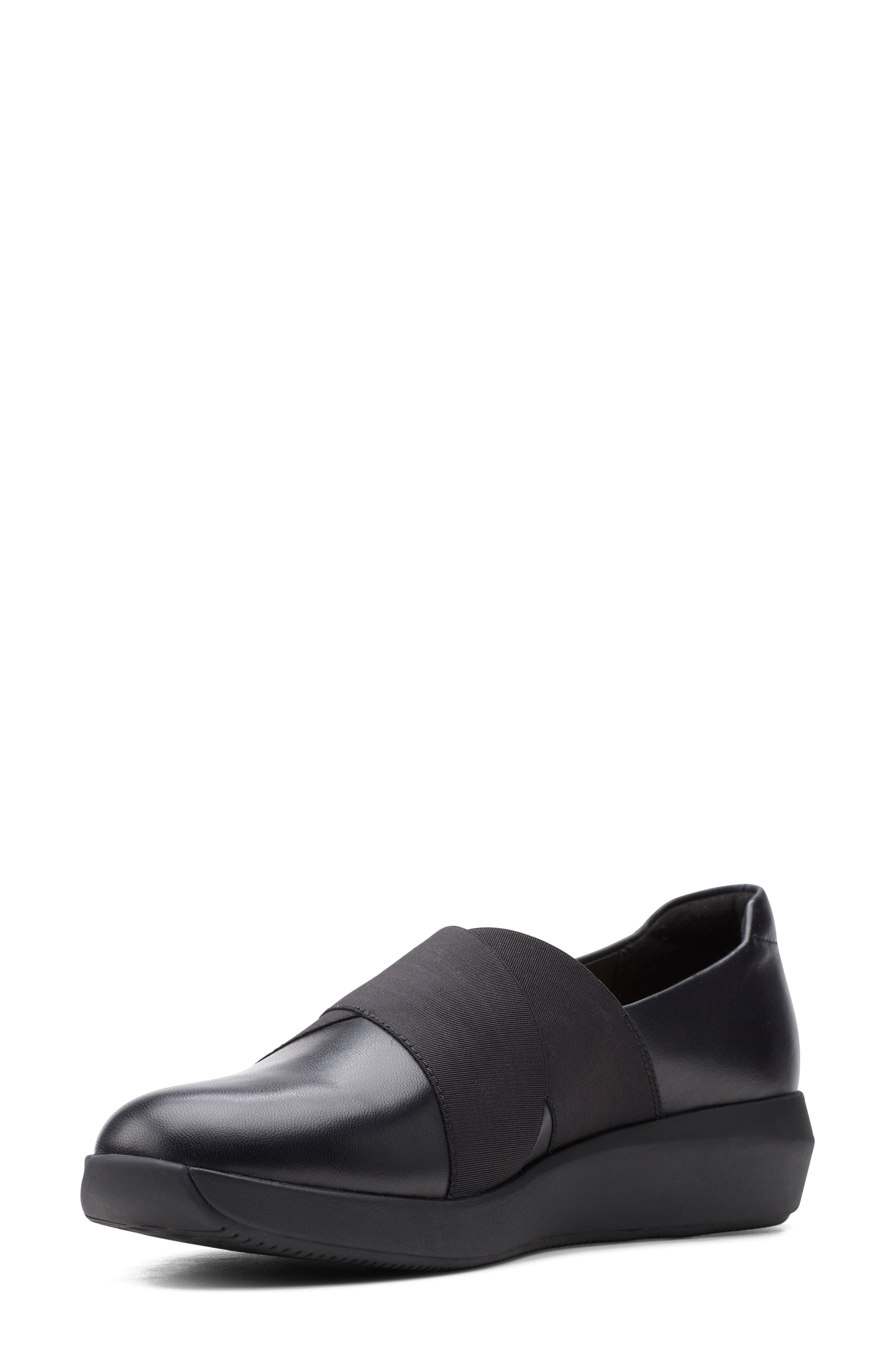 Tawnia Band Flat, Alternate, color, BLACK LEATHER