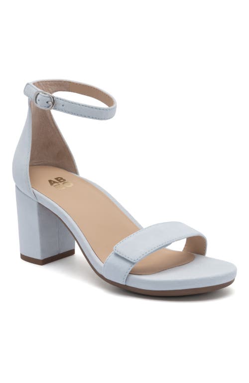 Abeo Tempo Strap In Light Blue Suede - Regular