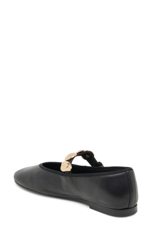 Dolce Vita Relan Mary Jane Flat In Black Leather