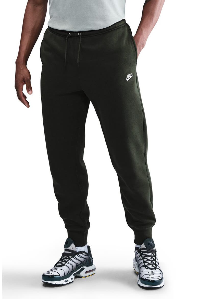 Club Fleece Joggers, Main, color, SEQUOIA/ WHITE