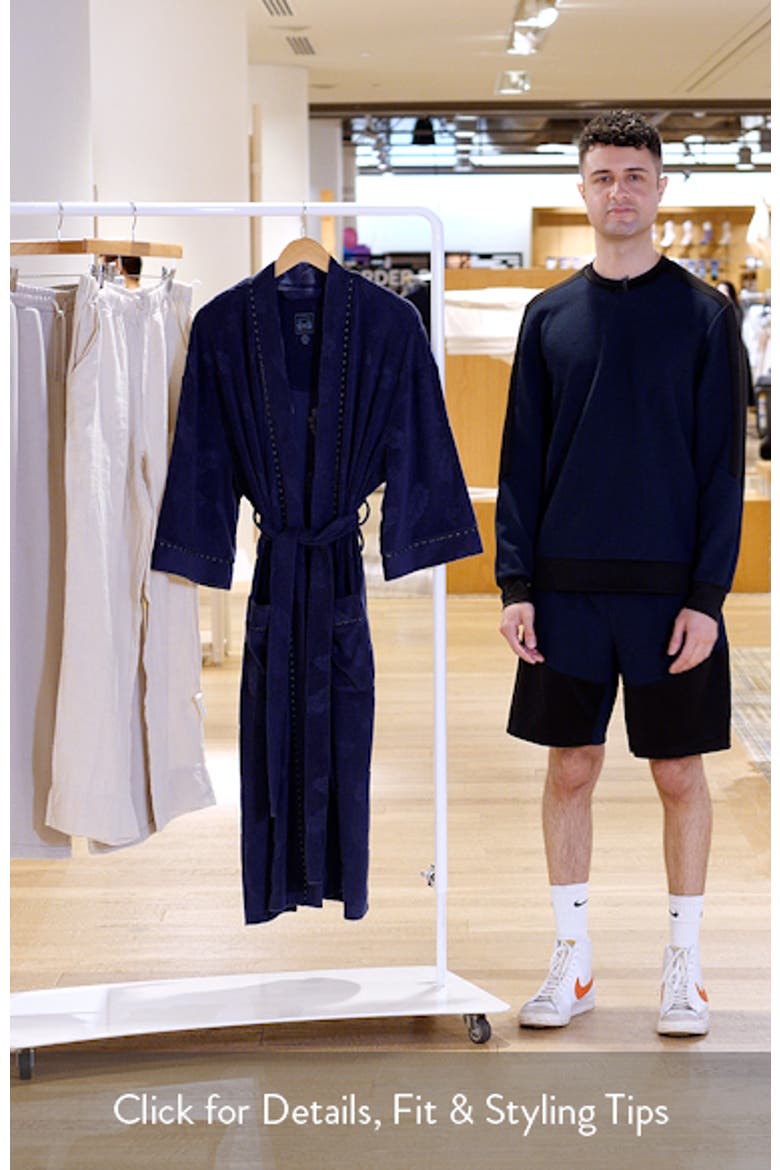 Shadow Hibiscus Terry Cloth Robe video