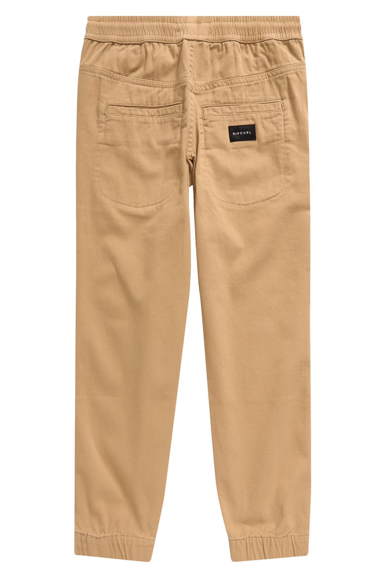 Kids' Epic Stretch Twill Joggers, Alternate, color, KHAKI