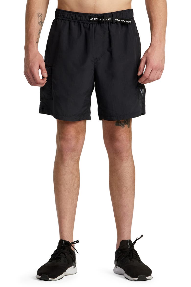 Outsider Cargo Shorts, Main, color, BLACK