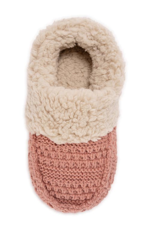 Muk Luks Moselle Faux Shearling Clog Slipper In Pink
