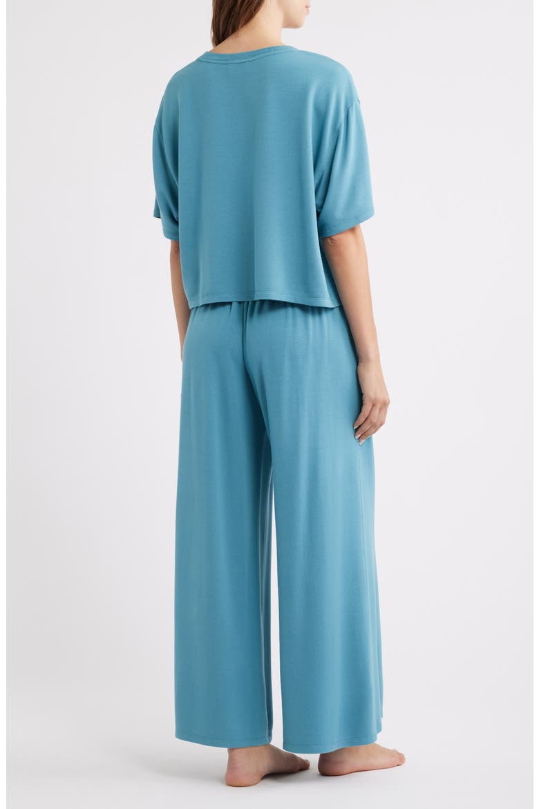 Comfy Jersey Pajamas, Alternate, color, TEAL STORM