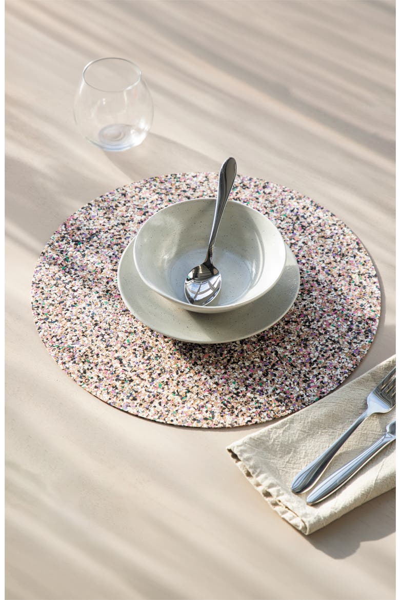 Beach Clean MAX Round Placemats Set of 6, Alternate, color, Natural Cork