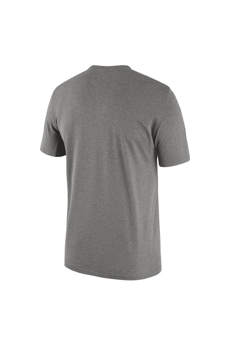 Men's Nike Heather Gray West Virginia Mountaineers Campus Letterman Tri-Blend T-Shirt, Alternate, color, Heather Gray