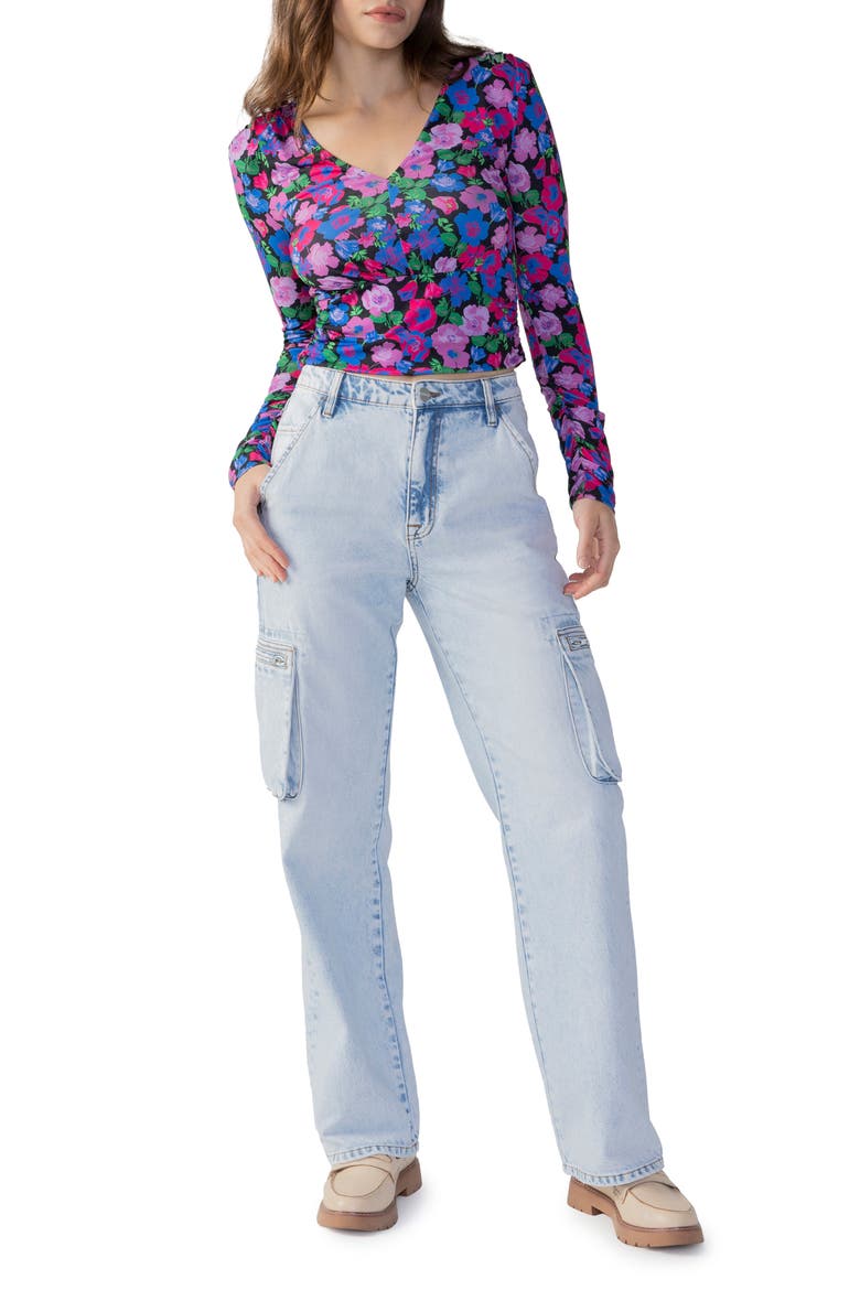 The Cargo High Waist Relaxed Fit Jeans, Alternate, color, HLGR