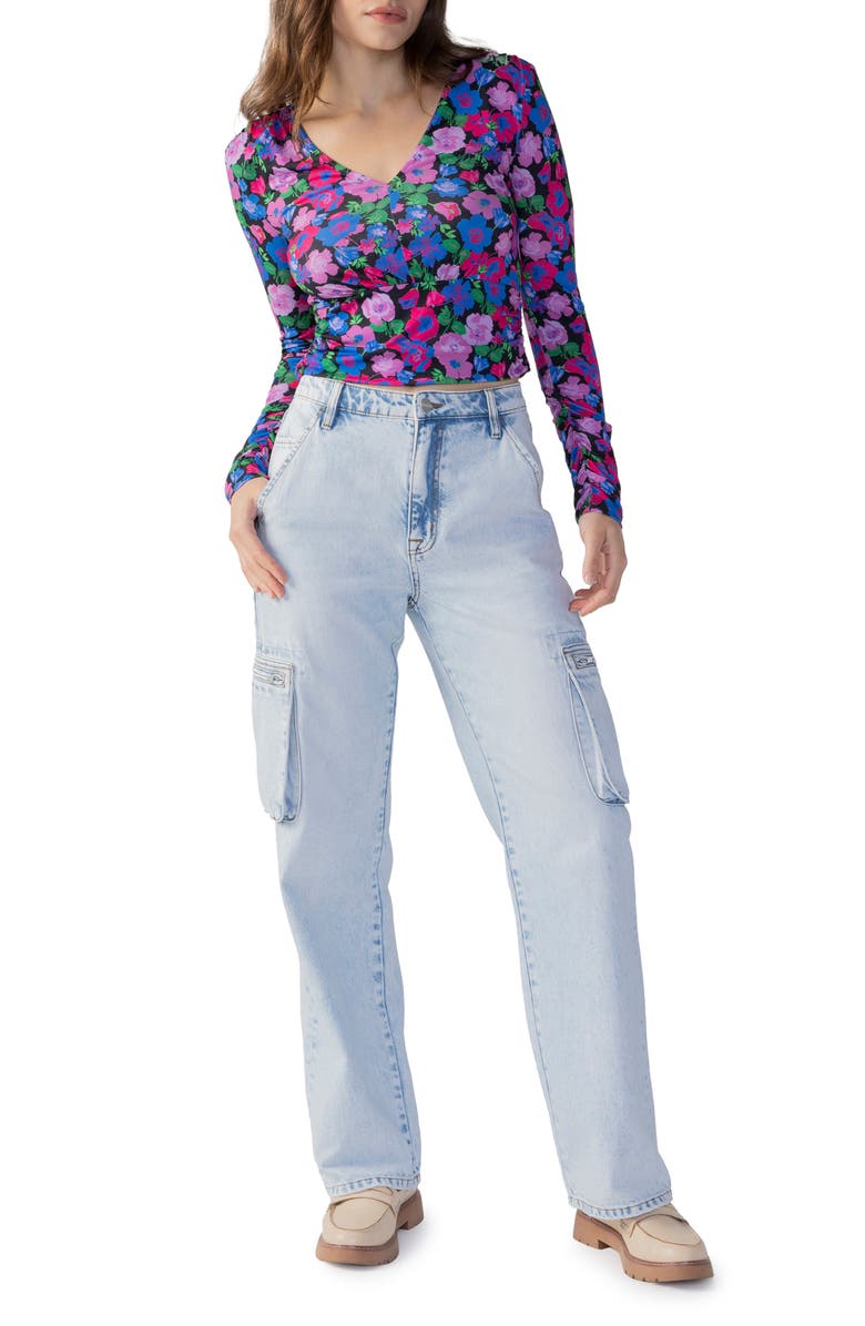 Sanctuary The Cargo High Waist Relaxed Fit Jeans, Alternate, color,