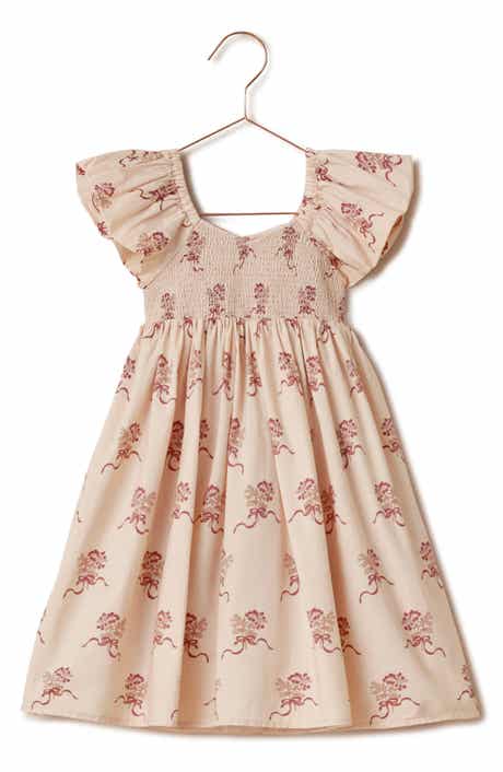 Kids' Hazel Smocked Cotton Dress