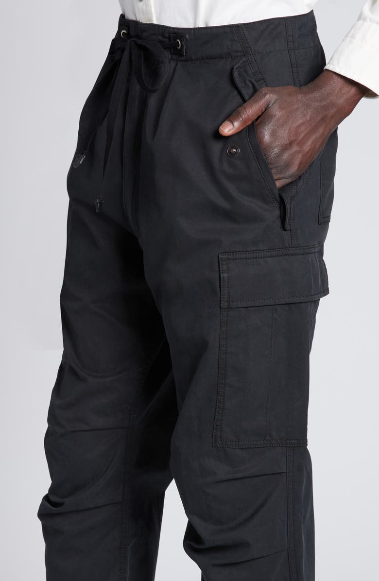 TOM FORD Enzyme Twill Cargo Pants, Alternate, color, Lb999 Black