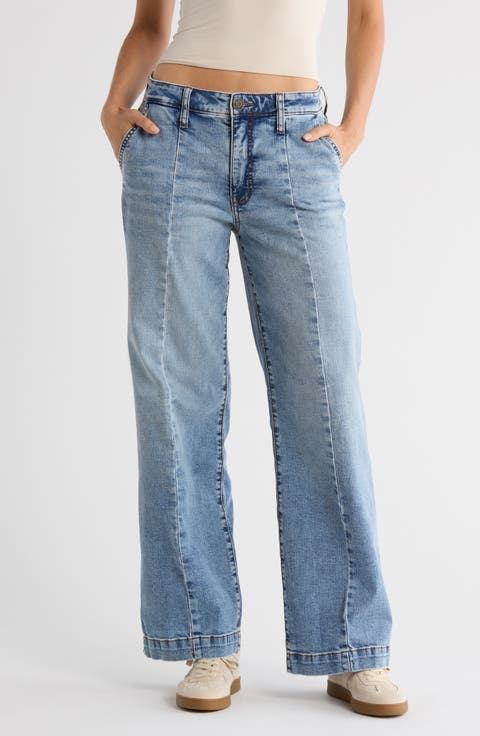 Jo High Waist Wide Leg Jeans (Jamaica Plum)