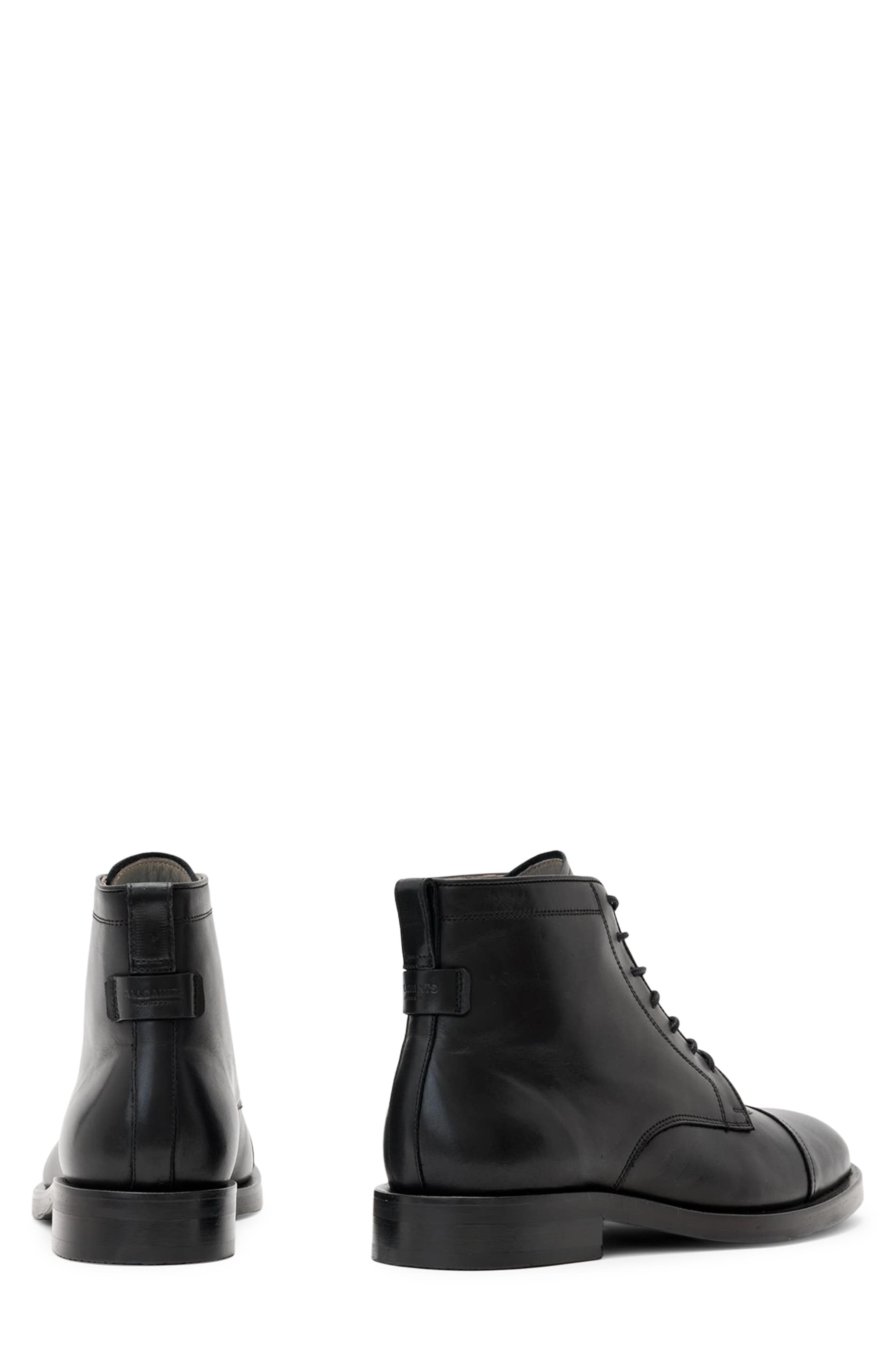 AllSaints Bloom Lace-Up Boot, Alternate, color, Black