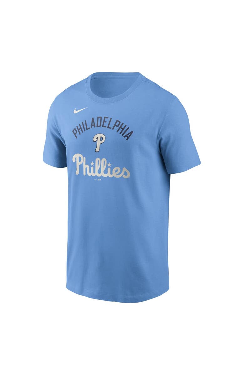 Nike Men's Nike Light Blue Philadelphia Phillies Early Innings Stack T-Shirt, Alternate, color, Light Blue