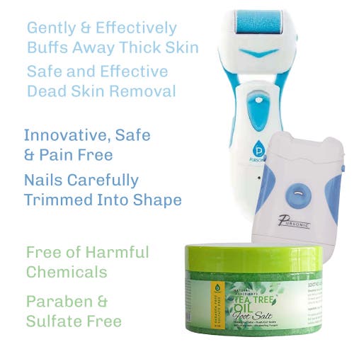 Pursonic Nail Care & Foot Spa Bundle In Blue