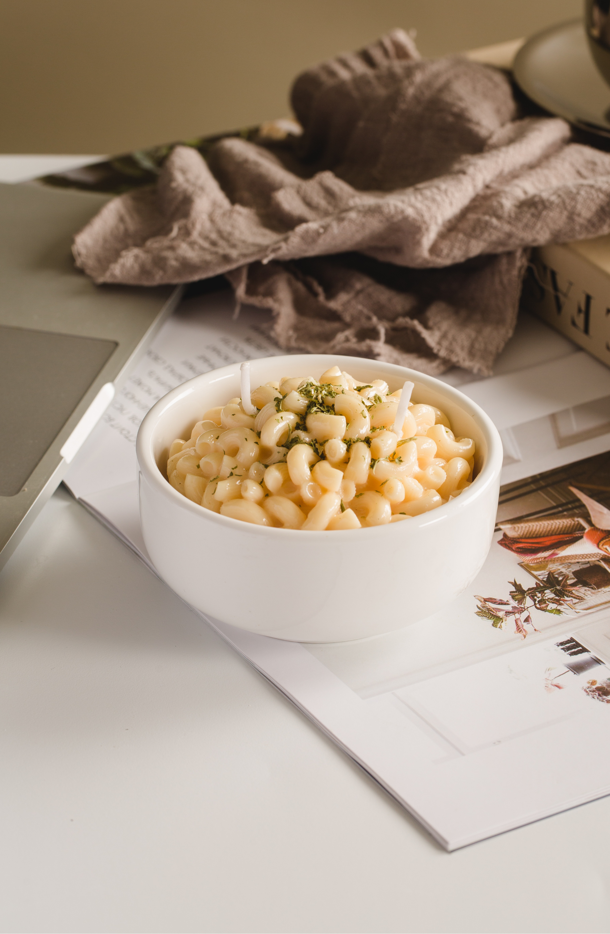 Southlake Gifts Macaroni and Cheese Pasta Candle - Thumbnail 4
