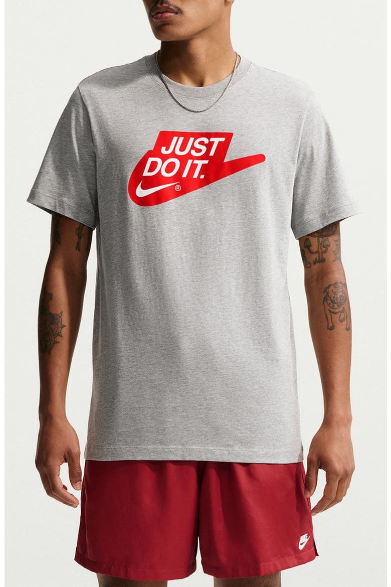 Sportswear Just Do It T-Shirt, Main, color, DARK GREY HEATHER