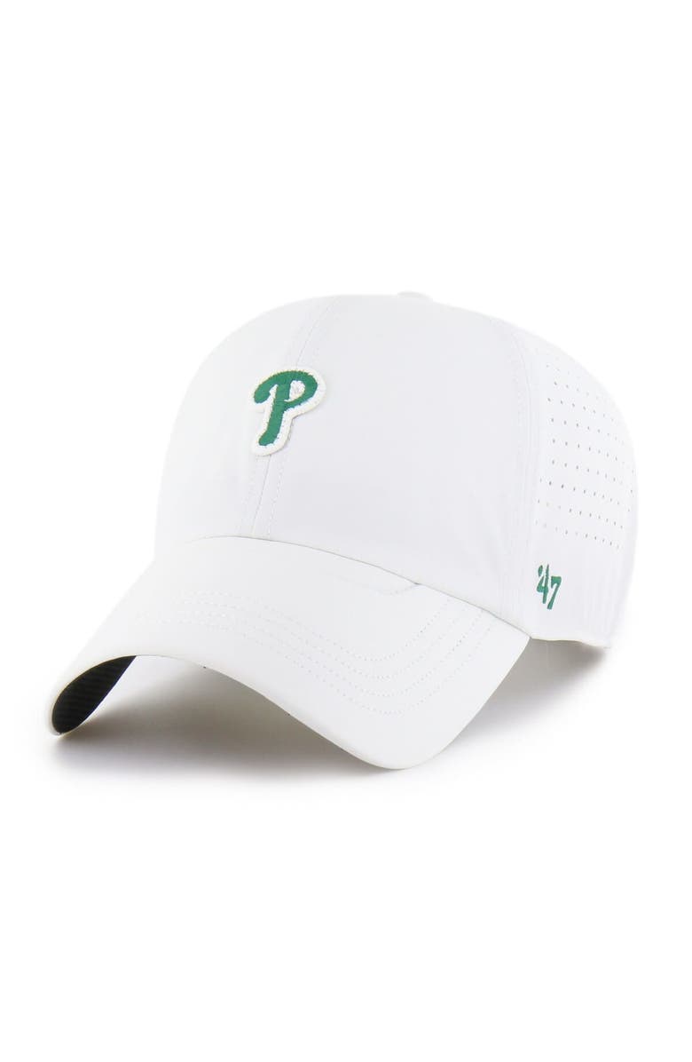 '47 Men's '47 White Philadelphia Phillies Elevated Greens Clean Up Adjustable Hat, Alternate, color, White