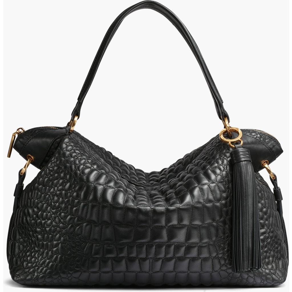 Donna Karan New York Glenwood Quilted Croc Satchel