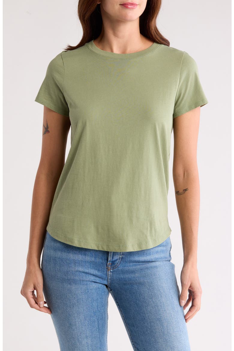 Vintage Crewneck Cotton T-Shirt, Main, color, HERITAGE OLIVE