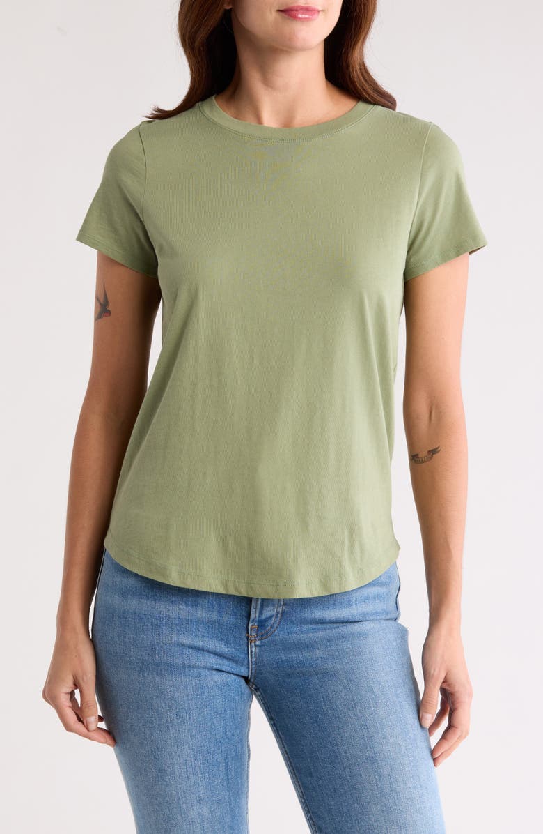 Madewell Vintage Crewneck Cotton T-Shirt, Main, color, Heritage Olive