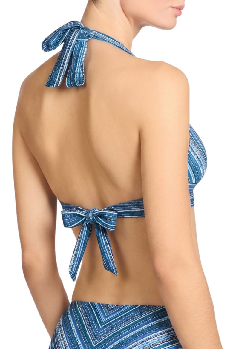 Emilia Keyhole Bikini Top, Alternate, color, LAPIS MULTI