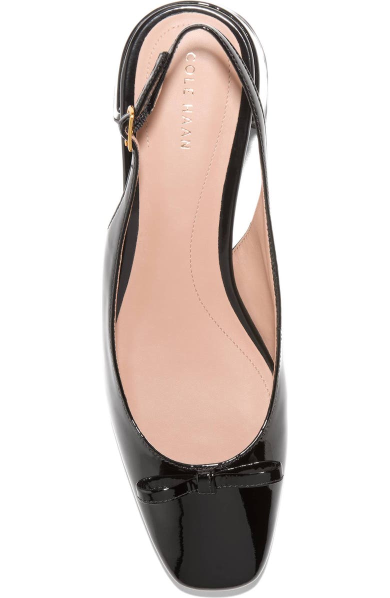Cole Haan Patsy Bow Slingback Pump, Alternate, color, Black Patent Leather