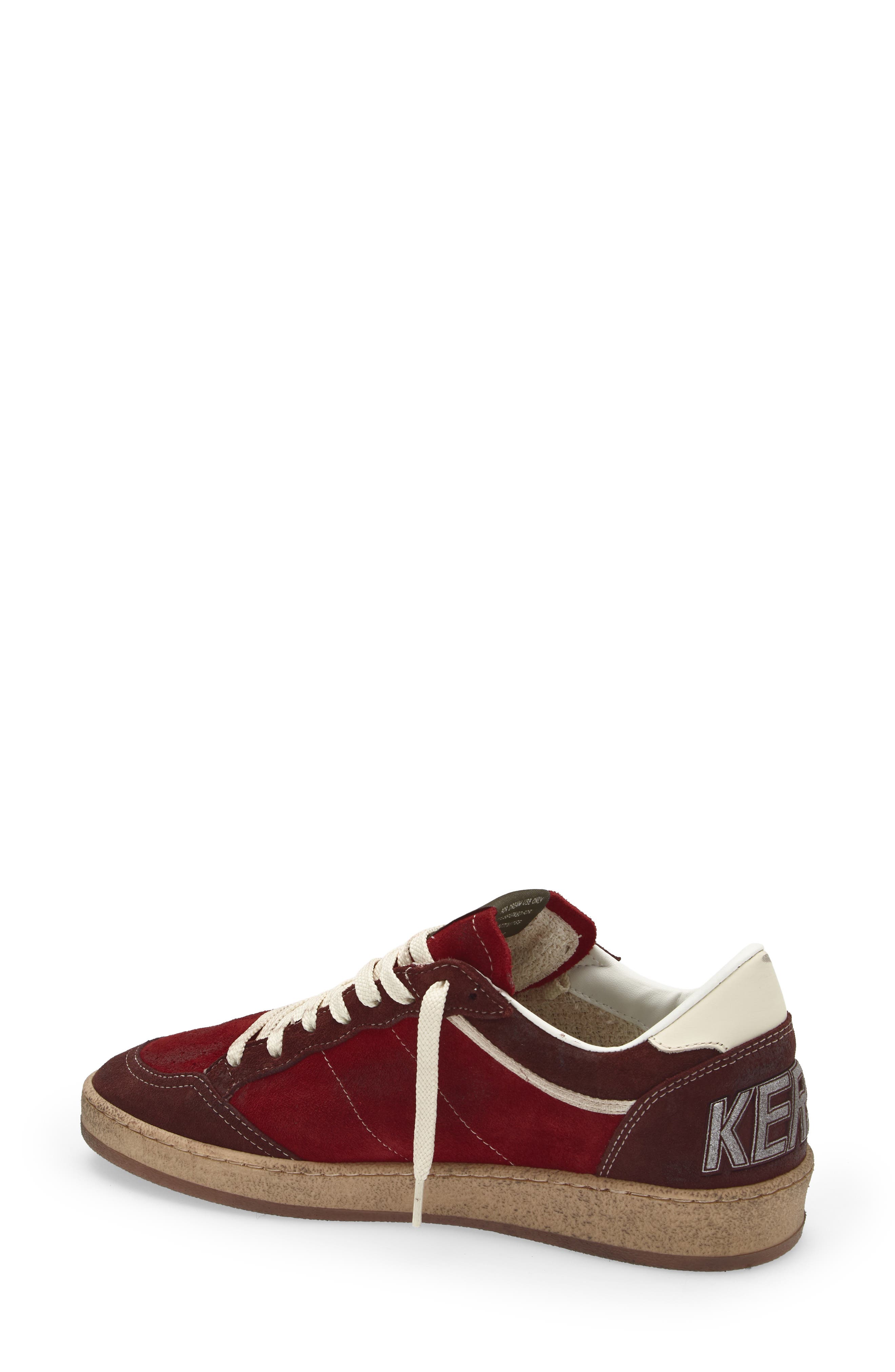 Golden Goose Ball Star Sneaker, Alternate, color, Brown/ Red/ White