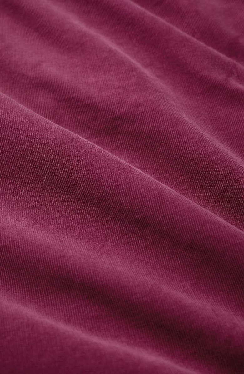 Seasalt Cornwall Forest View Floral Organic Cotton Corduroy A-Line Skirt, Alternate, color, Clove