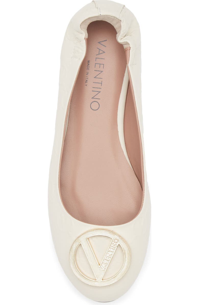 VALENTINO BY MARIO VALENTINO Calliope VLOGO Ballet Flat, Alternate, color, Cream