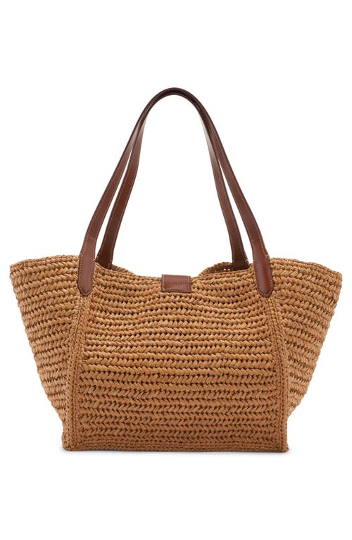 Tom Ford Medium Tara Raffia Tote In 3jb10 Vanilla/cuoio