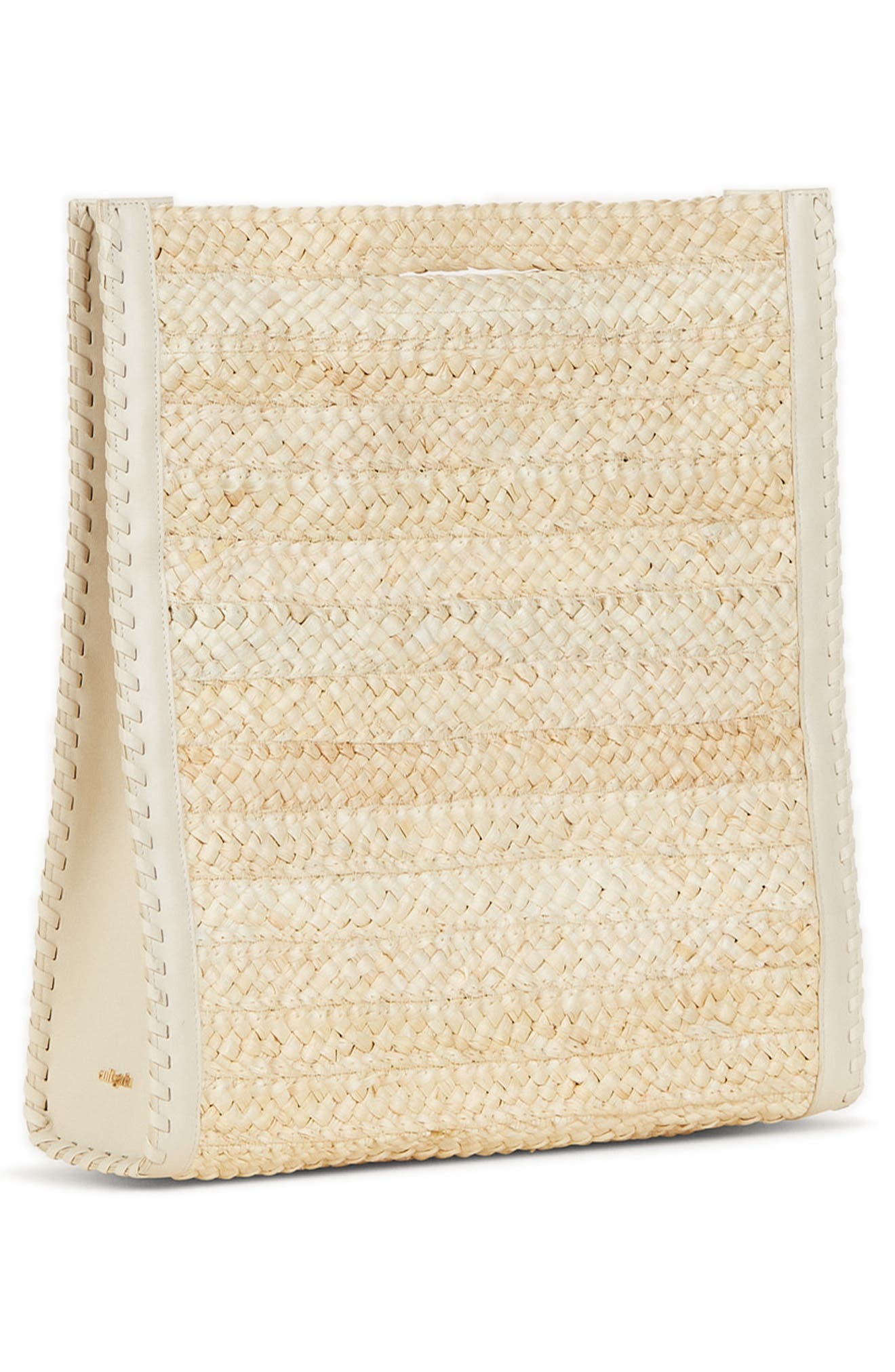 Cult Gaia Remi Woven Raffia Tote Bag, Alternate, color, Natural