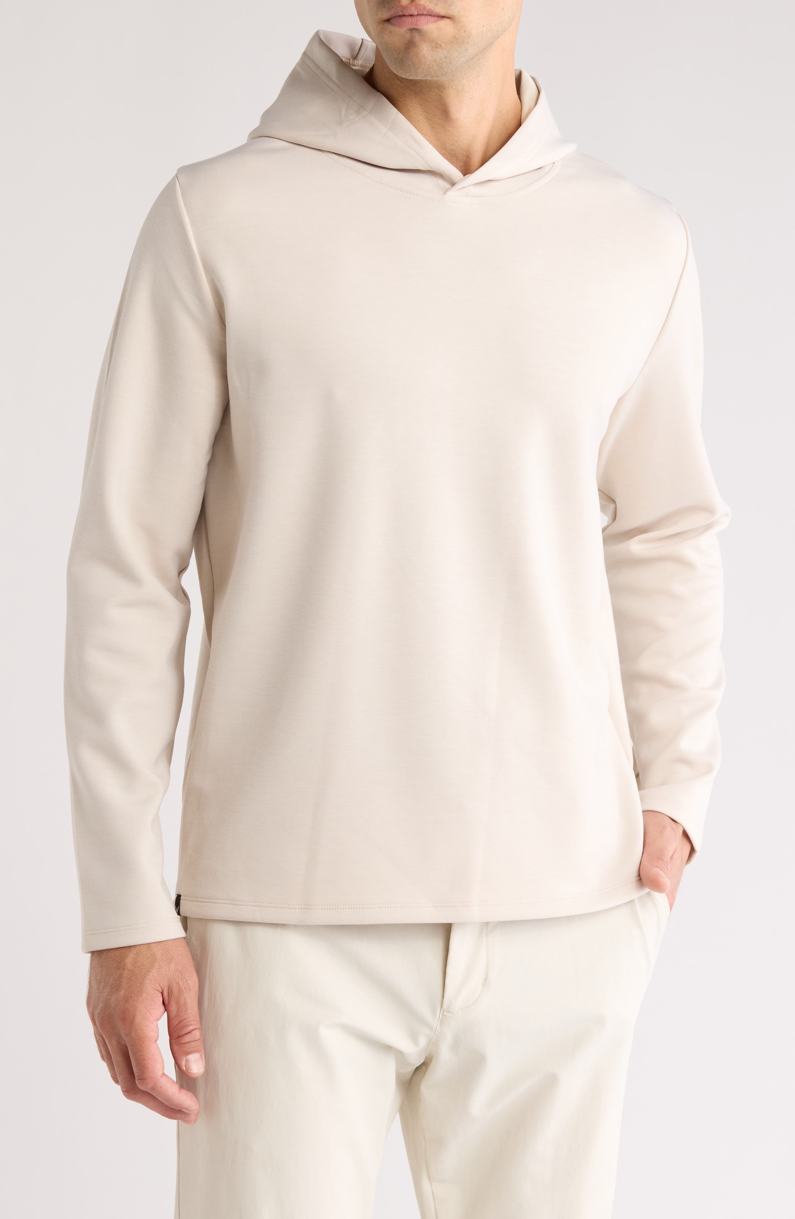 Callaway Crossover Performance Golf Hoodie in Silver Birch Heather 