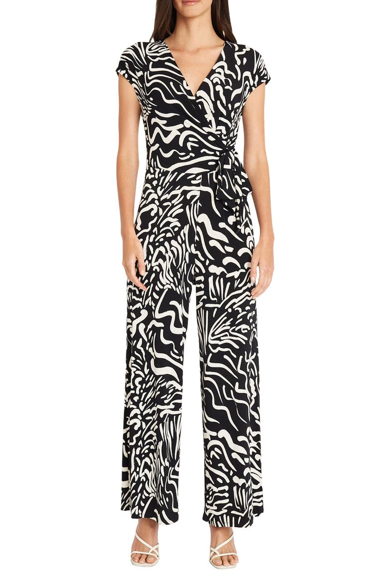 Front Tie Jumpsuit, Main, color, SW BLACK