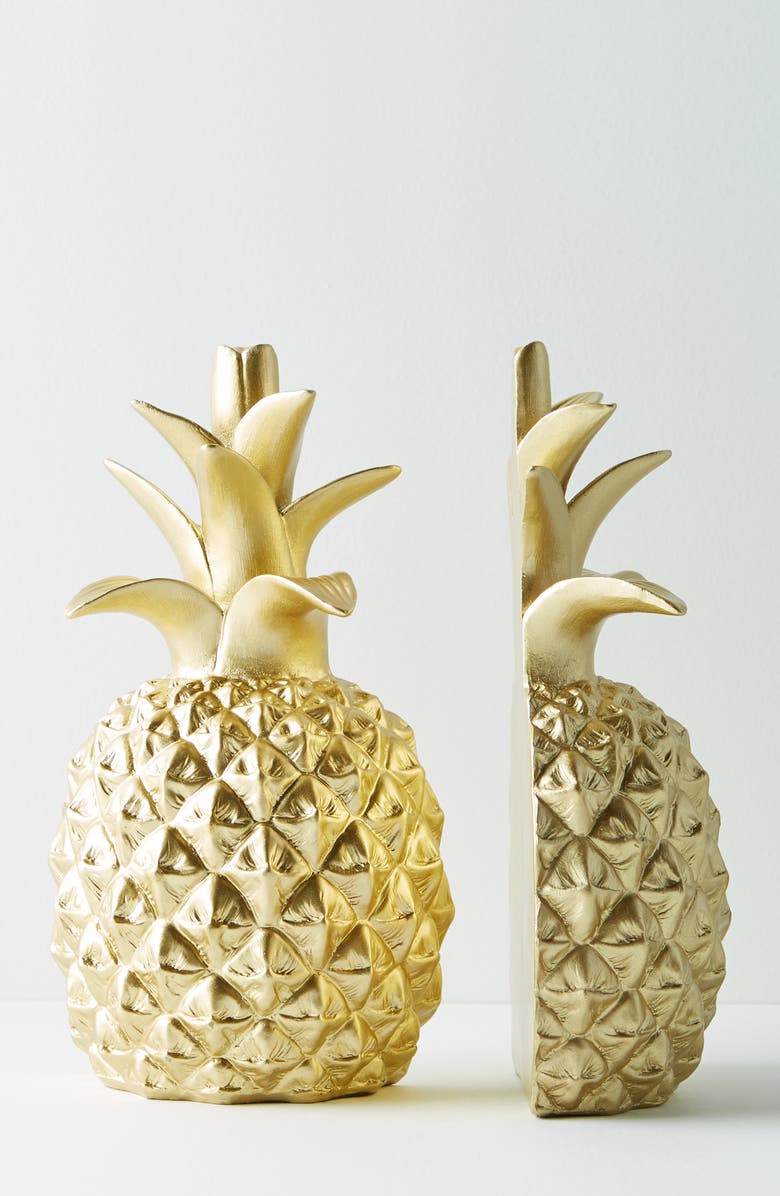 Anthropologie Home Anthropologie Pineapple Bookends, Main, color,