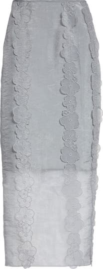 Cecilie Bahnsen Olympia Floral Embellished Organza Pencil