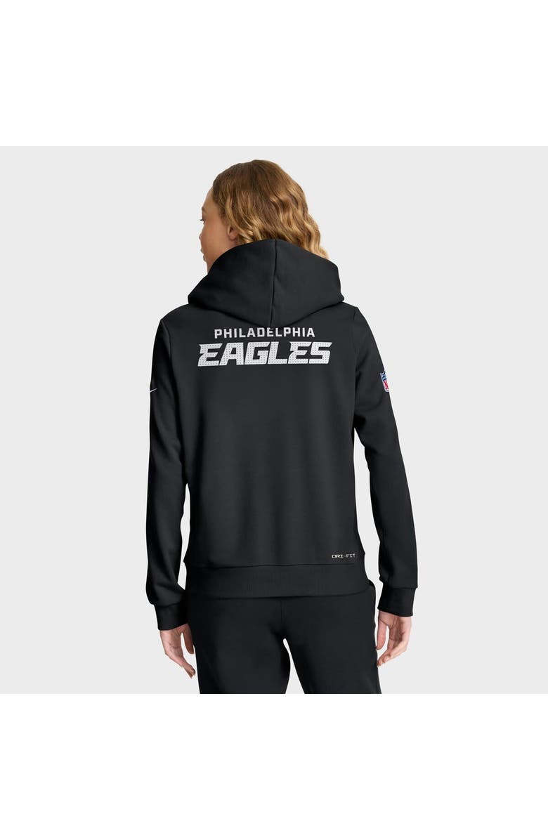 Nike Women's Nike Black Philadelphia Eagles Sideline Standard Issue Initial Home Dri-FIT Hoodie, Alternate, color, Black