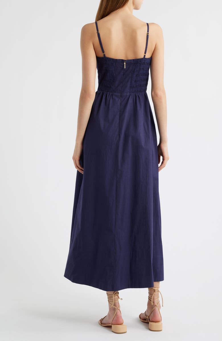 Cleobella Riley Placed Floral Organic Cotton Poplin Dress, Alternate, color, 