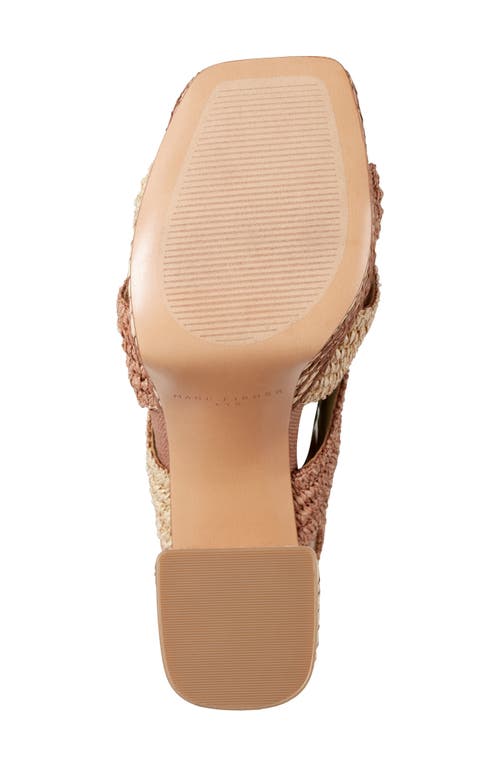 Marc Fisher Ltd Caddy Platform Sandal In Dark Natural