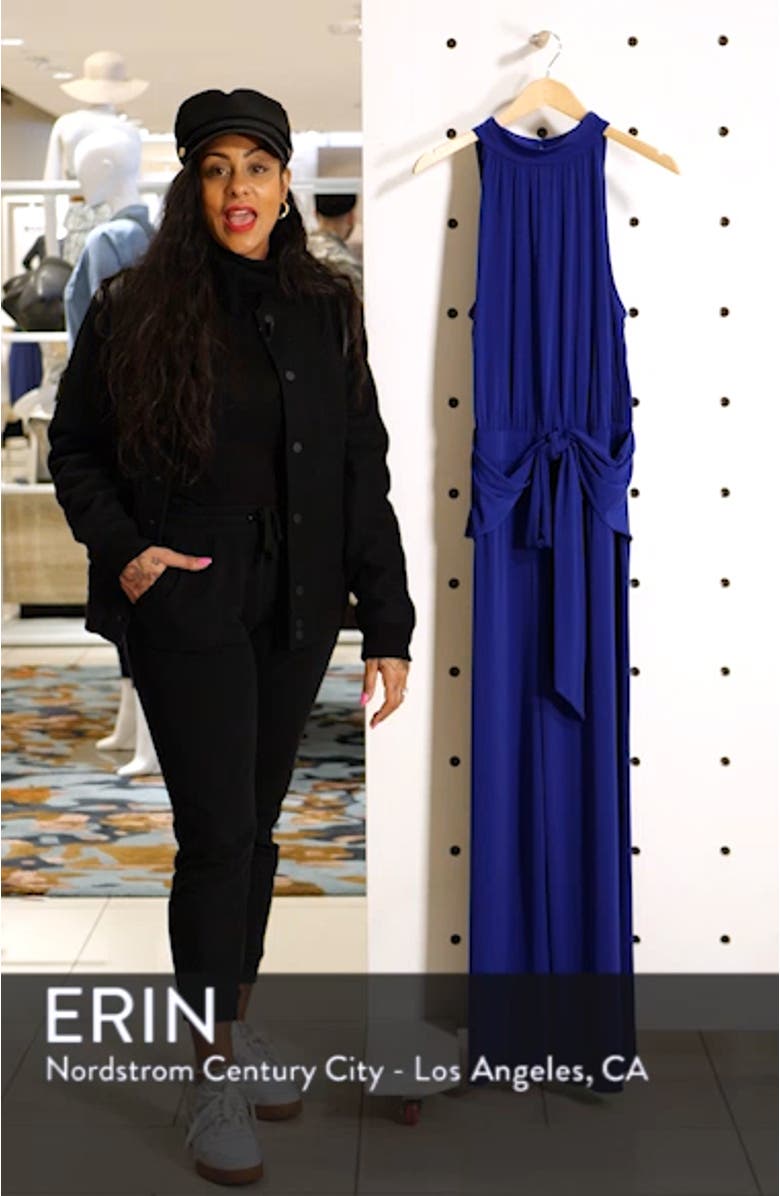 High Halter Neck Jumpsuit, sales video thumbnail