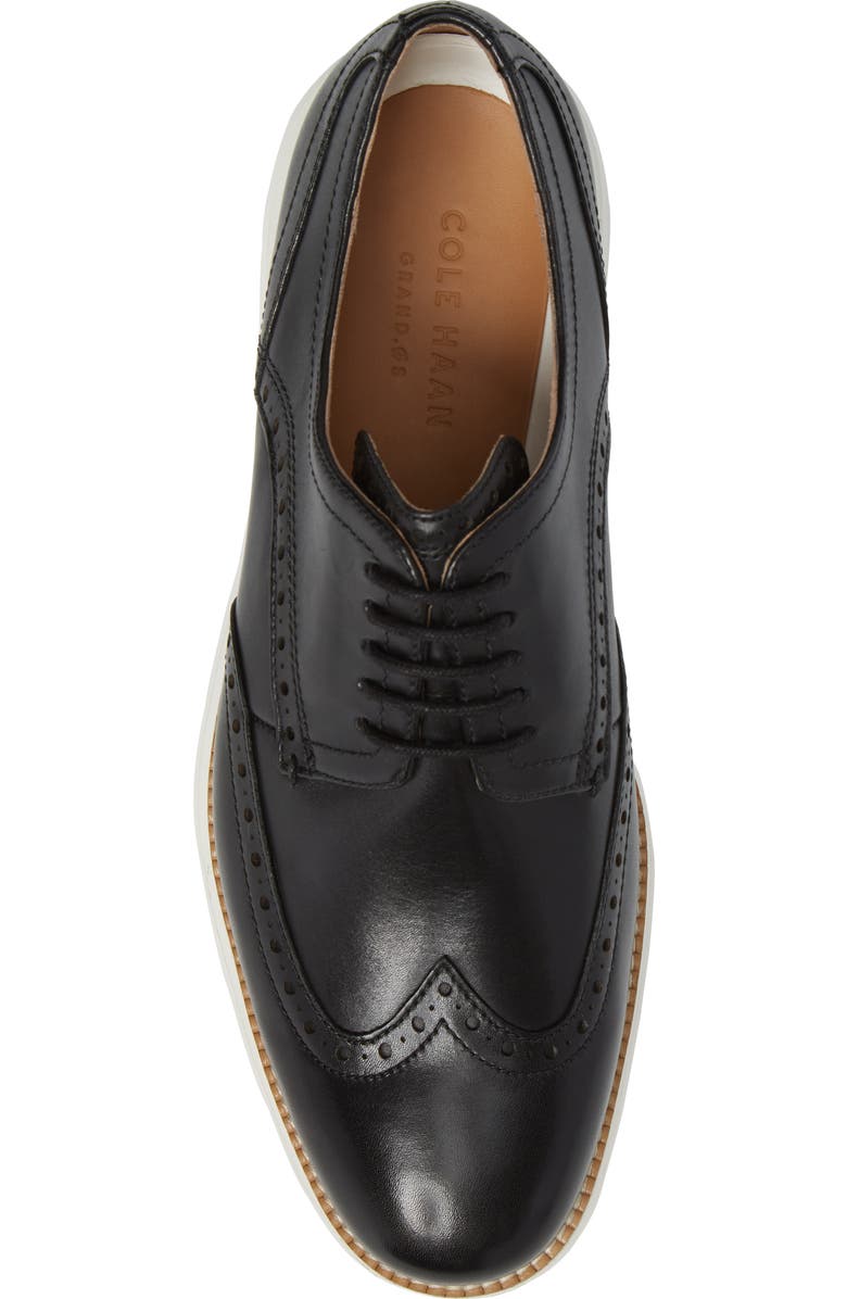 Cole Haan OriginalGrand Wingtip Derby, Alternate, color, Black/ White Leather