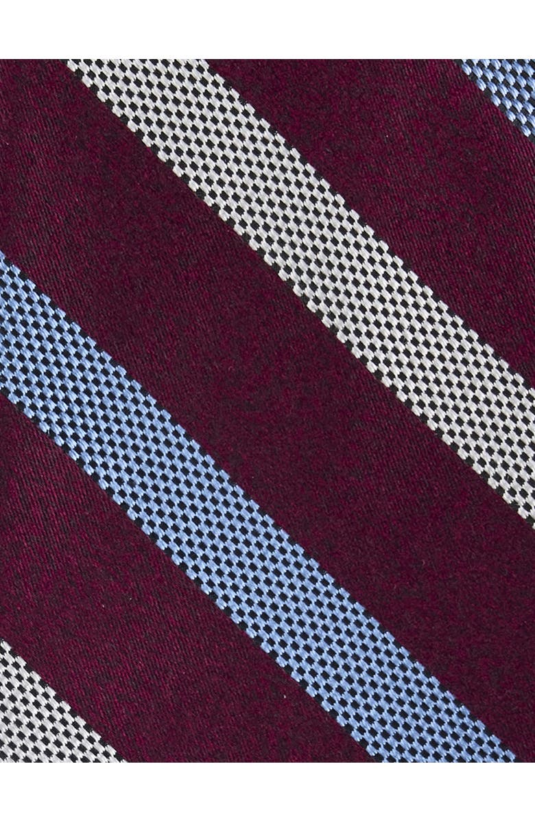 Michael Kors Big & Tall Jalan Striped Tie, Alternate, color, Burgundy