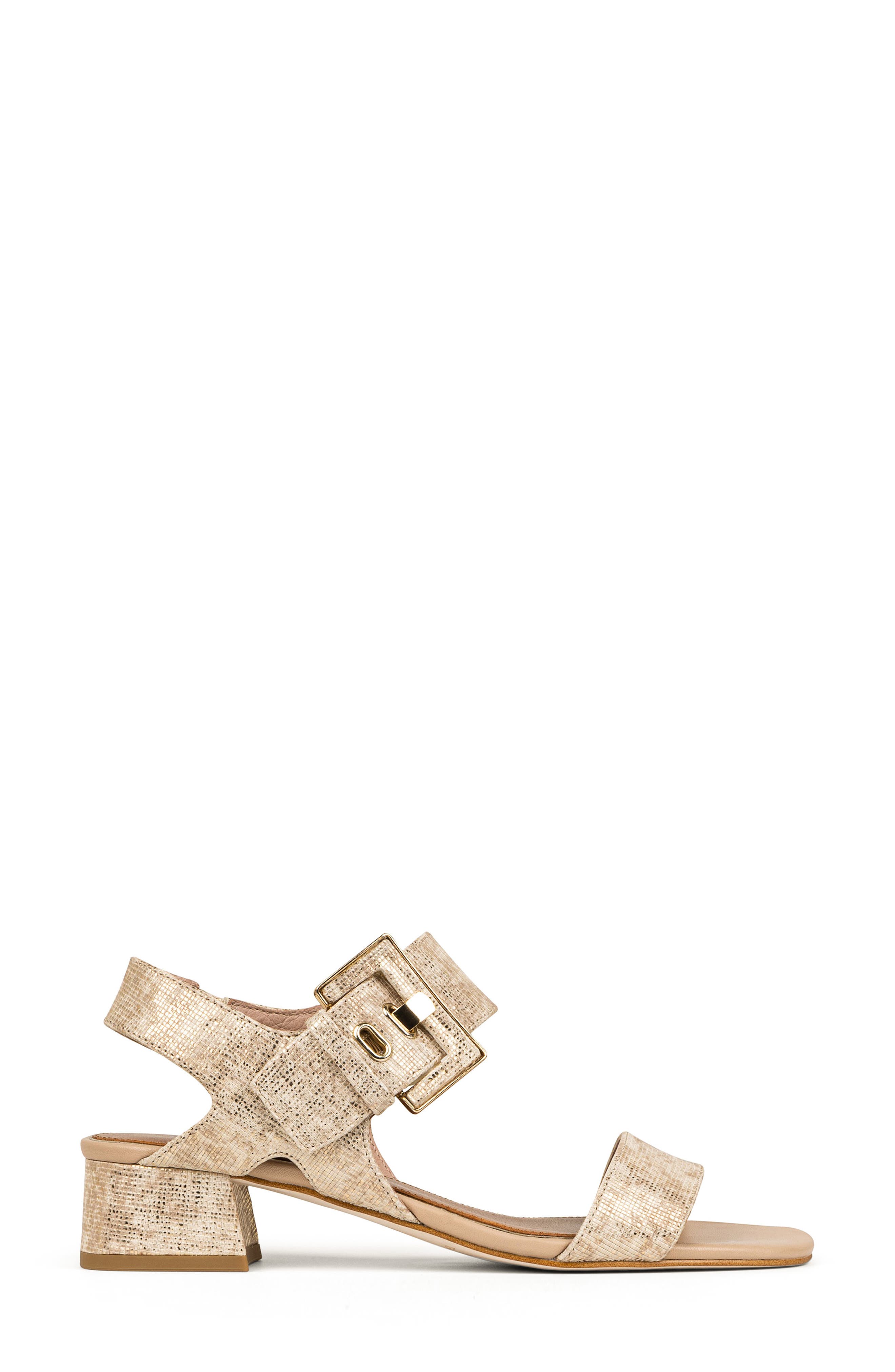 Donald Pliner Snakeskin Print Sandal, Alternate, color, Camel