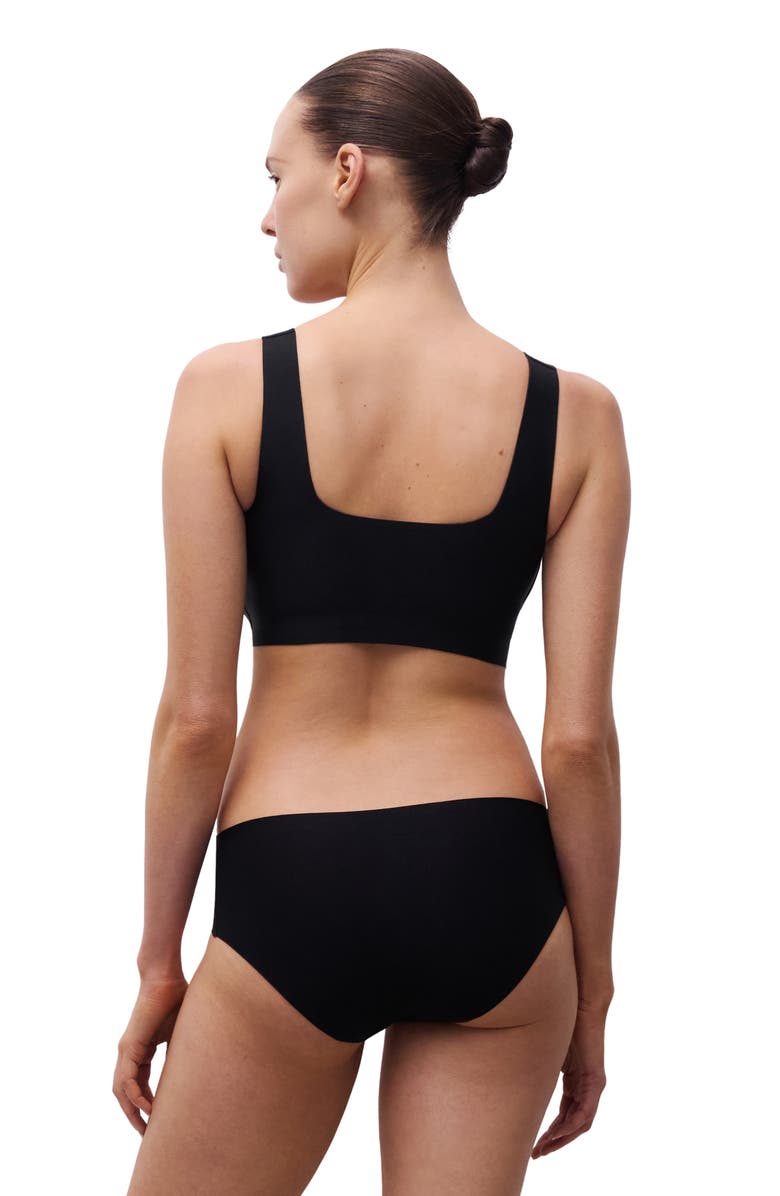 Chantelle Lingerie Softstretch Power Scoop Neck Bralette, Alternate, color, Black