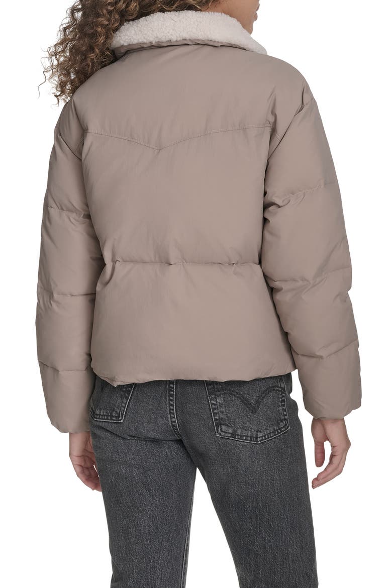 Western Puffer Jacket, Alternate, color, TAUPE