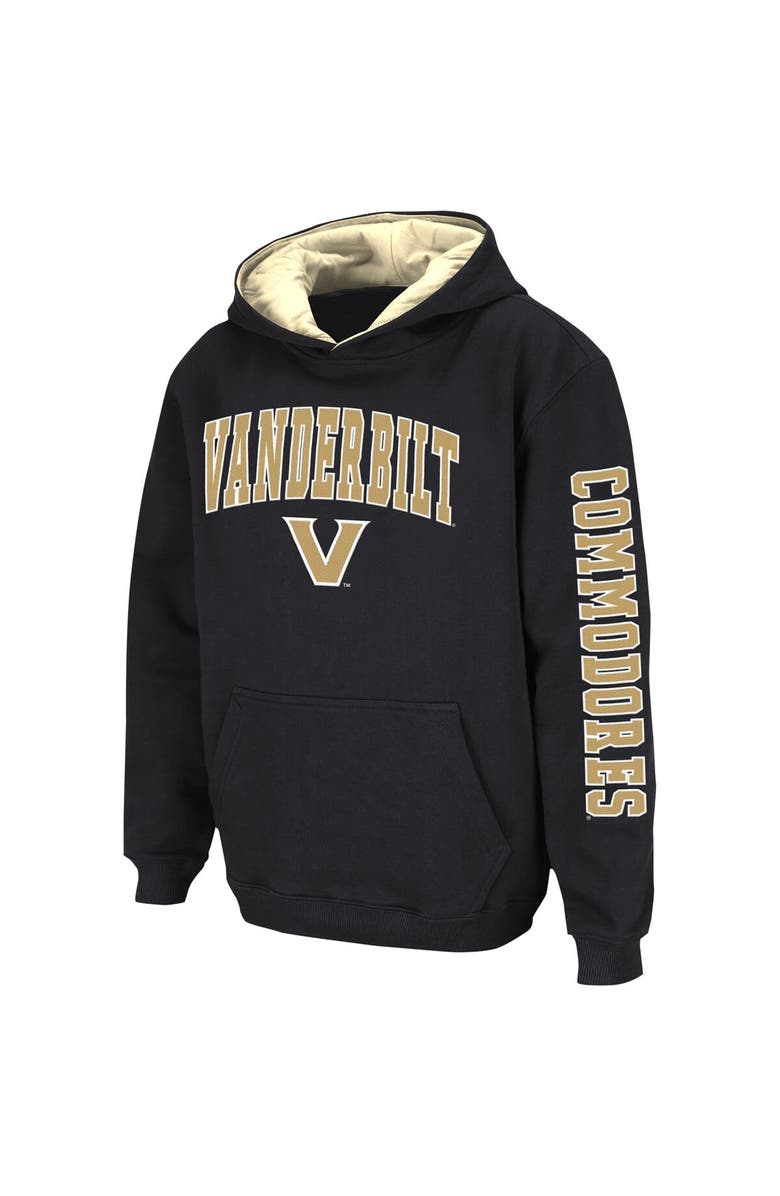 COLOSSEUM Youth Colosseum Black Vanderbilt Commodores 2-Hit Pullover Hoodie, Alternate, color, Black